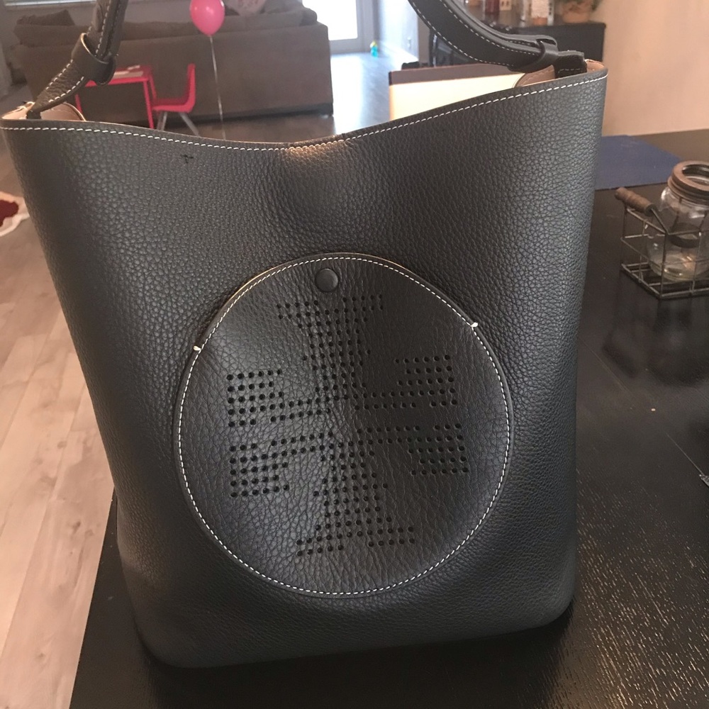 Tory Burch black leather handbag